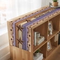 thumbnail image 6 of Table Runners 72 Inches Long Dress Scarves, Western Texas Star Vintage Farmhouse Kitchen Table Runner, Coffee Tablerunners, Retro Farmhouse Purple Brown Wooden 16x72 Inch, 6 of 9