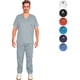 thumbnail image 1 of Pijama Uniforme Medico Clinico Hombre Conjunto Corte Recto Gris XL, 1 of 5