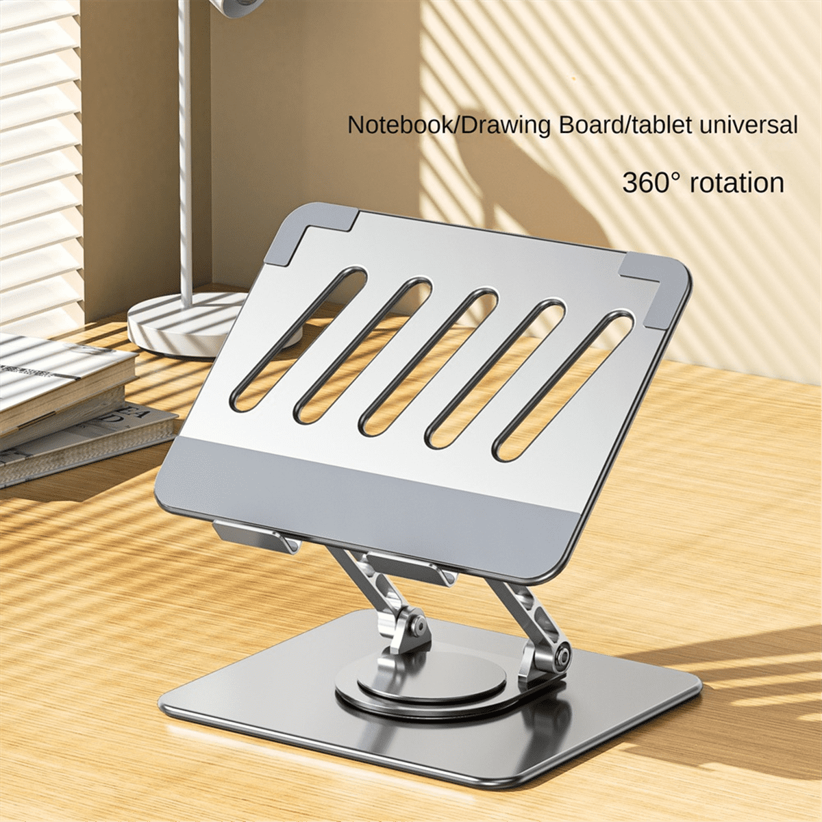 Laptop Stand Foldable 360° Rotatable Notebook Holder Liftable Aluminum Alloy Stand Compatible with 7-17 Inch Laptop,1 x Laptop Stand