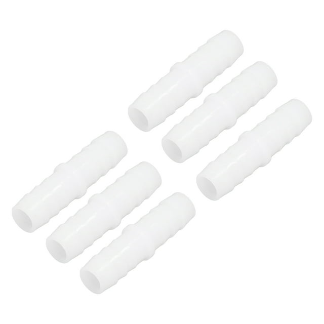 10Pcs Plastic Hose Barb Fitting Straight Equal Barbed Splicer Mender Joint Union Adapter for Pump and Silicone Tube