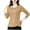 Khaki, variant on ATOYSOY Women's Loose Tops Fashion Casual Blouse Cotton Solid Color Pullover Spring Long Sleeve Shirts Winter Workout Crew Neck Sweatshirts Purple XXXL