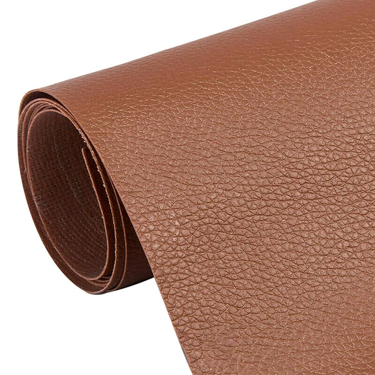 Leather Repair Patch - Self-Adhesive Leather Refinisher Cuttable Sofa Repair Patch, Brown