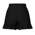 thumbnail image 7 of IROINNID Women's Fashion Casual Wide Leg Ruffle Loose High Waist Shorts With Pocket, 7 of 7