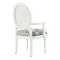 thumbnail image 4 of Cilia Accent Lounge Chair, White Frame with Blue and White Coastal Patterned Fabric, 4 of 8