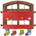 thumbnail image 2 of Christmas Window Valance    2PCS Red Set Christmas Decor Fall Kitchen Window Curtains Valances for Christmas Home Decorations, 2 of 8