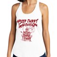 thumbnail image 2 of Home Sweet Home Haunted Tank Top Fitted Racerback Women's Large White, 2 of 5
