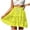 Yellow, variant on Besolor Womens Boho Mini Skirt Summer Polka Dots Elastic Waist Drawstring Tiered A-Line Flowy Beach Short Skirt