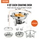 thumbnail image 3 of Juego de platos para buffet Hafing Dish VEVOR, 4 litros, 2 unidades, acero inoxidable, 3 of 9