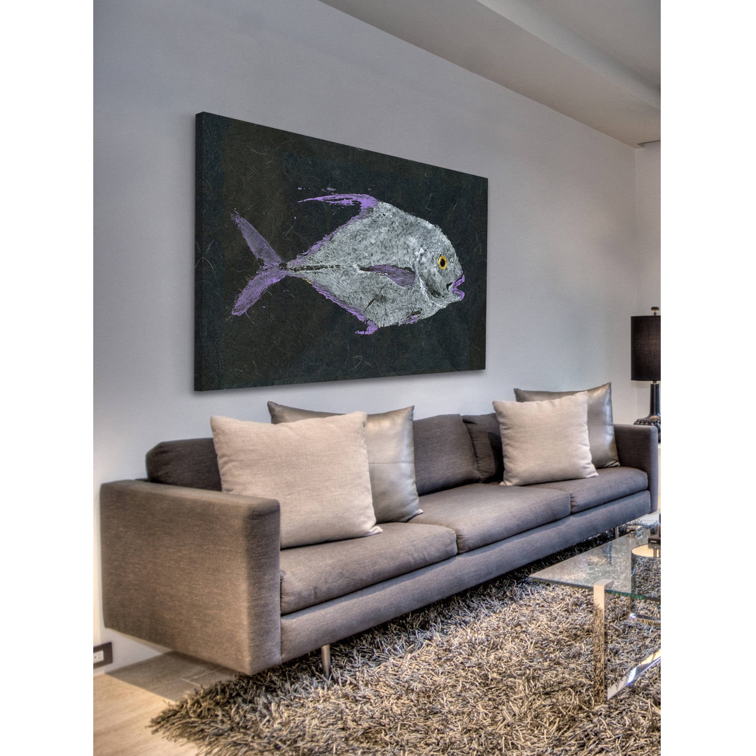 Marmont Hill "Pompano" by Warren Sellers Painting Print on Wrapped Canvas