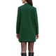 thumbnail image 3 of Abrigo de invierno para mujer con cuello de pico, de manga larga, con un botón, abrigo de longitud media, exterior XS verde, 3 of 6