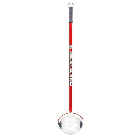 Garden Weasel Medium Nut Gatherer -  3/4" To 1 1/2" in Size, Red/Silver