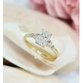 thumbnail image 2 of 2.00Ct Radiant Cut Simulated Diamond Solitaire Women's Engagement Ring 14k Yellow Gold Plated 925 Sterling Silver For Her, 2 of 4