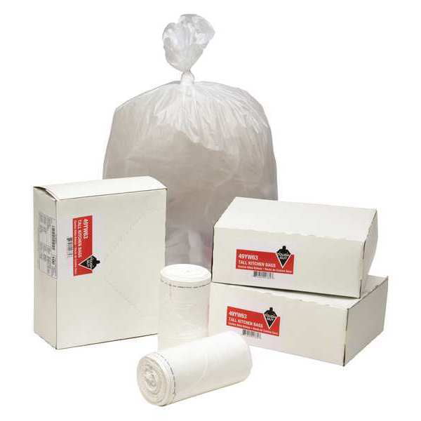40-45gal WEBSTER INDUSTRIES B48 2-ply Low-density Can Liners 0.6mil,40 X 46, 