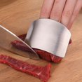 thumbnail image 4 of Hyasfey 2Pcs Stainless Steel Finger Guard for Cutting Adjustable Finger Protector Safety Durable Veggie Chopper for Dicing Easy to Clean Kitchen Tool, 4 of 7