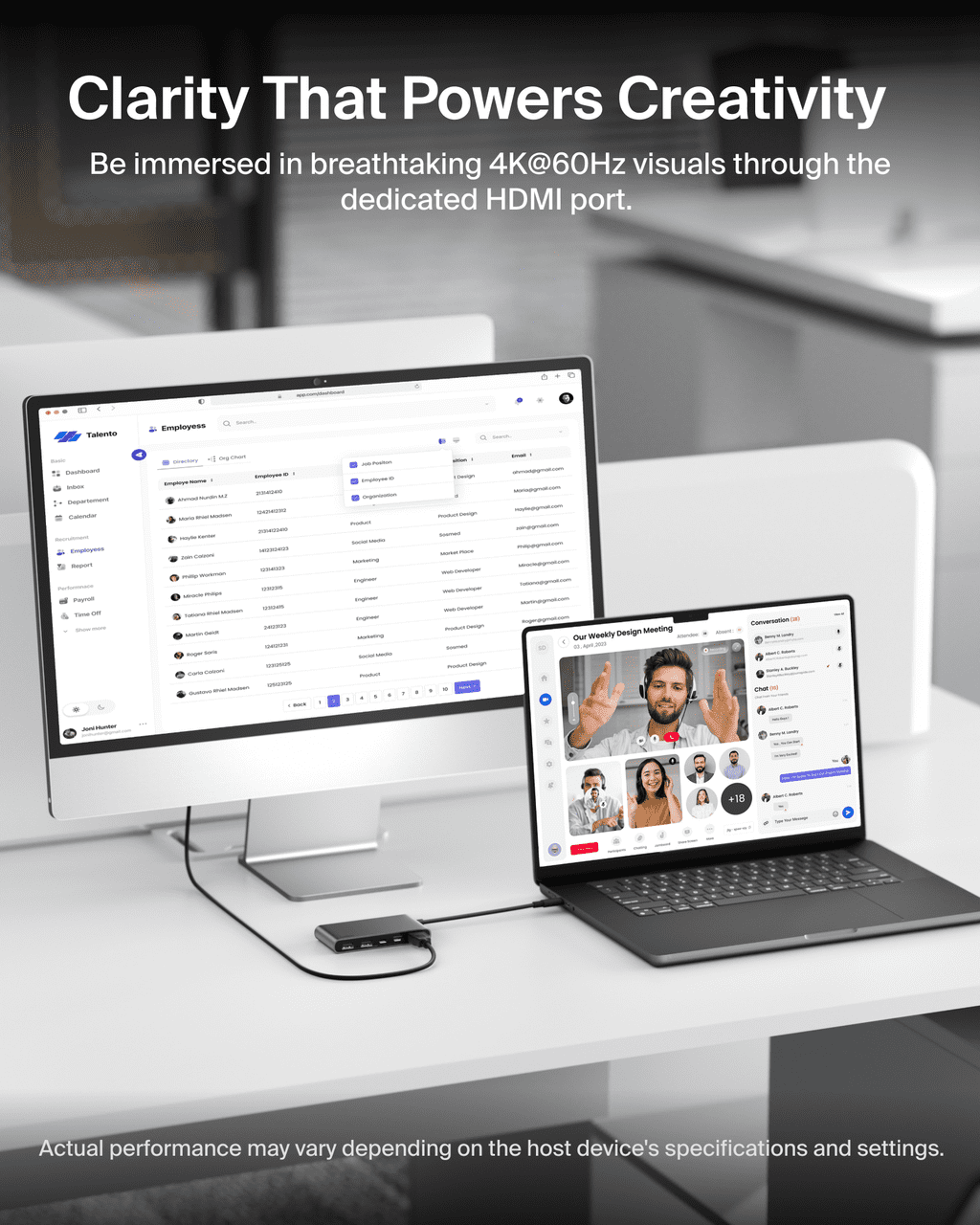 Belkin USB C Hub, 5-Port Hub w/ 4K HDMI Display @ 60Hz, 100W Power Delivery, Fast Data Transfer 5Gbps, USB C Multiport Adapter for MacBook, iPad Pro, Chromebook, & More - Upgraded HDMI 2.0