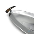 thumbnail image 3 of ELYON 18" Oval Serving Tray, Silver Platter, Handmade Horn Handles, 3 of 6