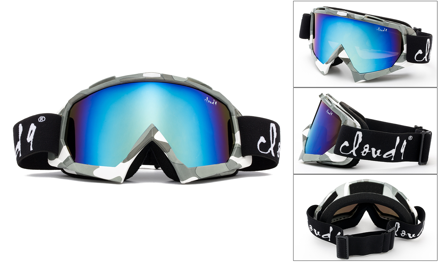 Cloud 9 - Snow Goggles "Gorilla" Adult Camo Anti-Fog Dual Lens UV400 Snowboarding Ski - image 2 of 4