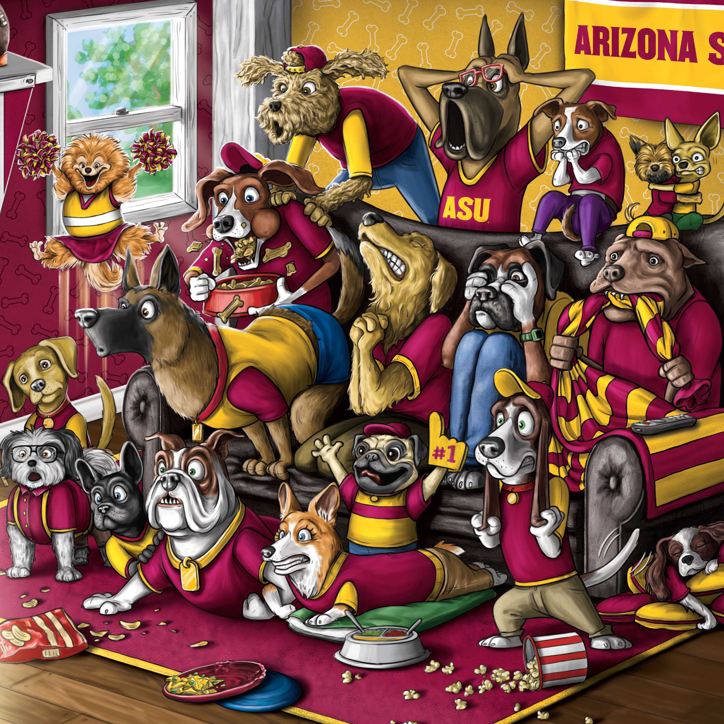 YouTheFan NCAA Arizona State Sun Devils Purebred Fans Wall Art