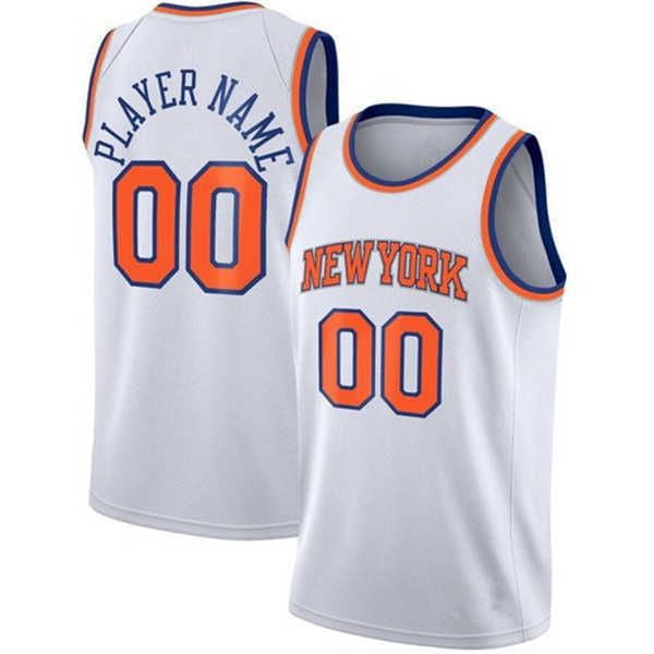 NBA_ Basketball Jerseys 75th Custom Men Women Youth New York''Knicks''RJ 9  Barrett Julius 30 Randle Derrick 4 Rose Alec 18 Burks''nba''print 