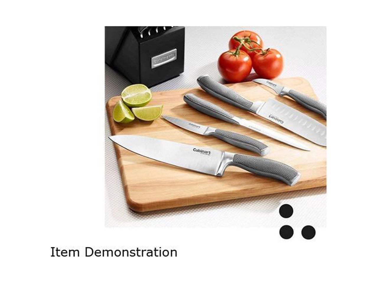 5 Piece Cuisinart Kitchen Knife Set w/ Sheaths C77SS5PPC Stainless Handle