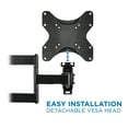 MountIt! Lockable Full Motion Tv Wall Mount, RV and Camper Mount, Fits