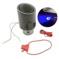 thumbnail image 3 of LOVIVER Flameer Car Universal Carbon Fiber Tailpipe Muffler Tip Blue Light 01, 3 of 8
