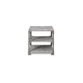 thumbnail image 4 of Hodedah 23.6 inch Wide 3 Tier Grey End Table, 4 of 4