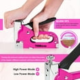THINKWORK Pink Staple Gun Tool Set, 25 Piece Lady‘s Home Tool Kit with