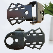 Masteelf 2 Pairs Rear Foldable Footrest Child 9.00X6.00X1.70CM Black