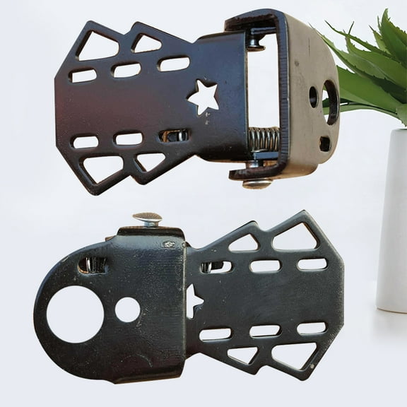 Masteelf 2 Pairs Rear Foldable Footrest Child 9.00X6.00X1.70CM Black