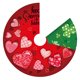 thumbnail image 2 of Xihbxyly Falda para Árbol de San Valentín, Diseño de Doble Cara, Decoración para El Día de San Patricio, Tapete Festivo, Protección para El Suelo, Artículos para Fiestas, Juego de 1 Pieza, 2 of 7