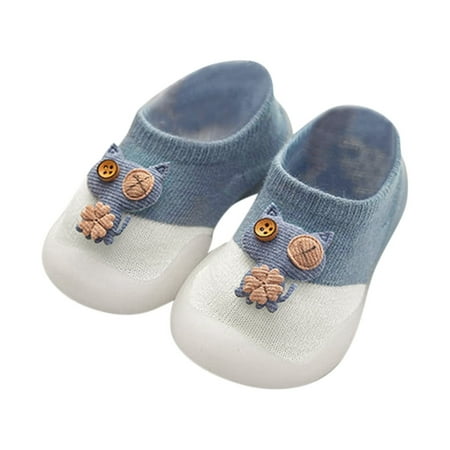 

Yinguo Cute Toddler Shoes Spring And Summer Boys And Girls Shoes Non Slip Soft Bottom Children Shoes Blue 20-21