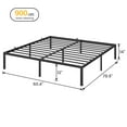thumbnail image 3 of WhizMax Full Size Metal Platform Bed with Storage, Black, 3 of 7
