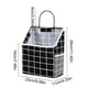 thumbnail image 3 of Bolsa colgante de tela para la pared 29x23cm | Organizador de bolsillo para puertas de lino de algodón – blanco, negro – bolso pequeño montado en la pared para entrada, oficina, hogar, fácil de, 3 of 6