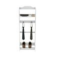 thumbnail image 4 of Tcbosik Valet Stand, Clothes Rack with Top Shelf, Small Clothing Organizer, Jacket Hanger for Closet, Bedroom, Hallway, Entryway, Living Room, White, 4 of 9
