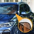 thumbnail image 4 of Foldable Car Windshield Sunshade UV Sun Visor Protector Blocks UV Rays Keeps Vehicle Cool 57x31.5 Inch Fluffy White and Brown Cat, 4 of 8