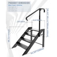 thumbnail image 5 of Step Stool Foldable, Step Ladder 4 Step Folding, RV Steps with Height Adjustable Handrail and Non Slip Feets, Hot Tub Steps for Home, Travel Trailer, Camper, Mobile Home, Spa, and Porch (4 Step), 5 of 6