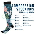 thumbnail image 2 of FORMRS Womens Knee High Socks Casual Long Thick Travel Daily Wear, 1 Pair, Pink Flowers, 2 of 6
