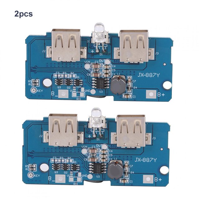 Módulo elevador, 2 piezas, módulo elevador de potencia de 3,7 V a 5 V, módulo elevador USB, diseño de última generación