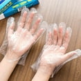 thumbnail image 2 of 200pcs box multifunctional disposable glove/transparent thin vinyl gloves/disposable plastic, 2 of 5