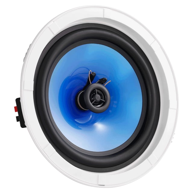 KFFKFF Pair of 8-Inch Ceiling Speakers, 50-Watt Power, In-Wall & Ceiling Mountable Audio System, 8Ω Impedance & 89dB Sensitivity, Suitable for Indoor Kitchen, Living Room, Bedroom