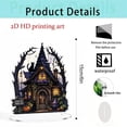 thumbnail image 3 of Gothic Witch House Acrylic Halloween Decorations Tabletop Stand, 6 Inch 2D HD Printed Spooky Mansion Ornament for Desk Tiered Tray Gothic Displays, 3 of 5