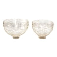 thumbnail image 1 of Venus Williams Collection S/2 15", 14"H Contemporary Metal Decorative Bowls, Gold, 2 - Pieces, 1 of 7