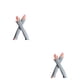 thumbnail image 1 of Guantes sin dedos Wosthever para niña gris claro 2Conjunto, 1 of 6