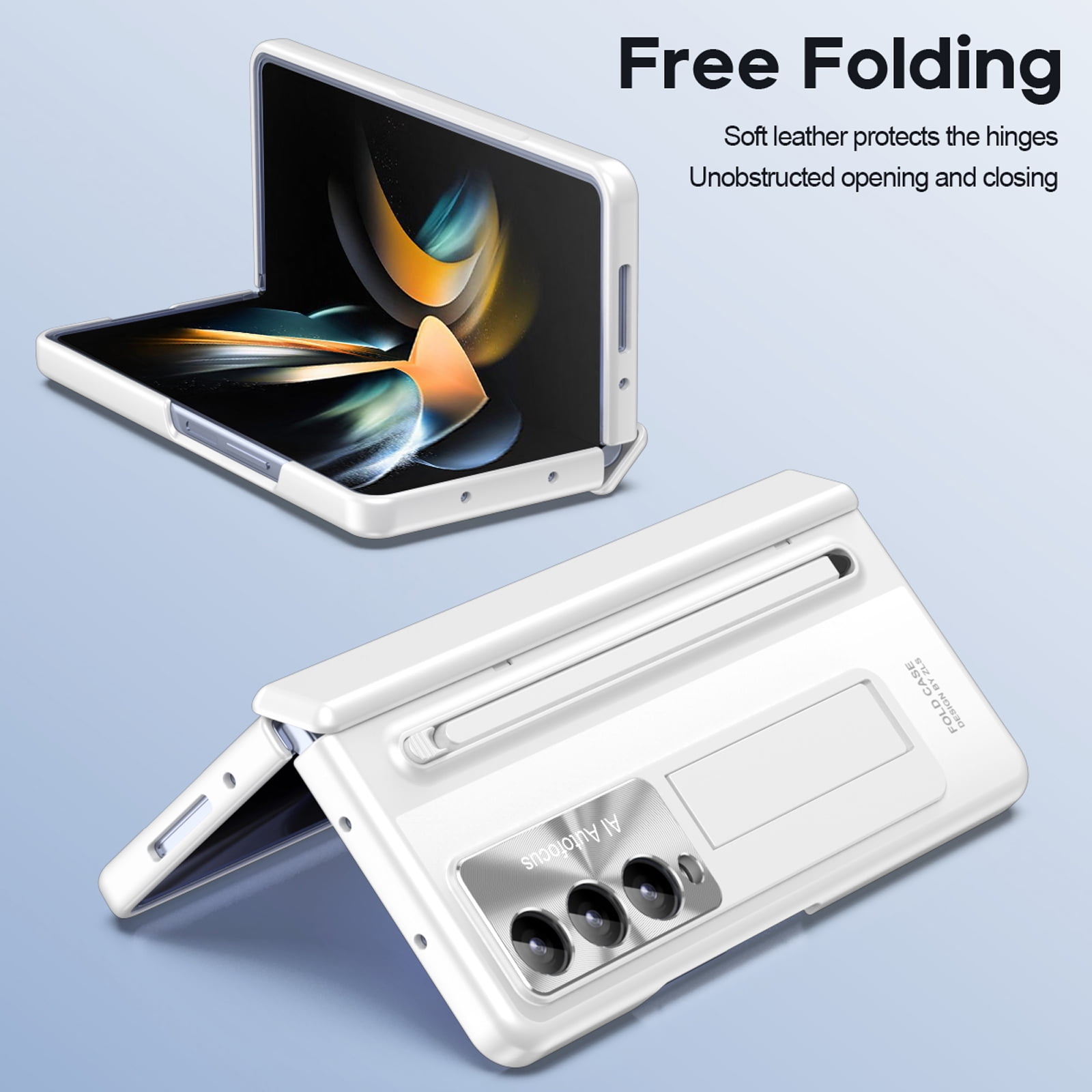 for Samsung Galaxy Z Fold 4 5G Case with New Slim S Pen Holder