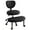 black, variant on Joyfinity Ergonomic Cross Legged Swivel Chair - Height Adjustable Criss Cross chair , Back Support, Versatile for Home & Office Use
