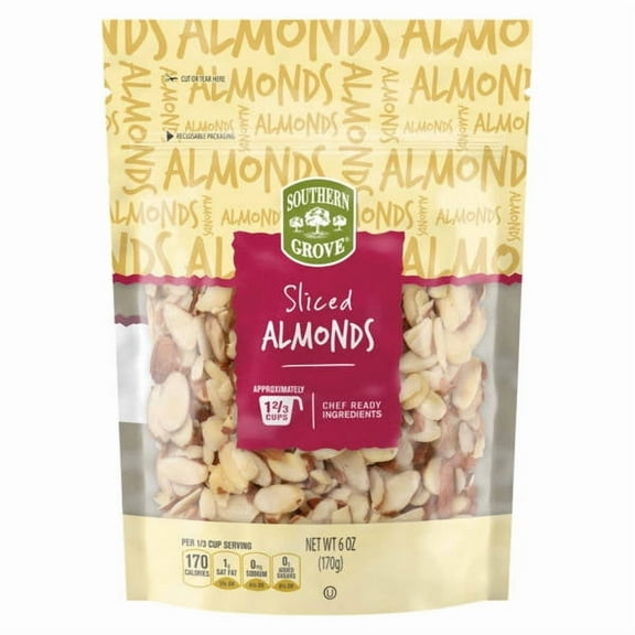 Southern Grove Sliced Almonds, 6 oz - Pack of 2