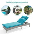 thumbnail image 6 of Sonerlic Outdoor Lounge Chaise Patio Rattan Chair Adjustable Inclination Angles Weather-Resistant Rattan Frame for Pool, Backyard, and Patio,Lake Blue, 6 of 6