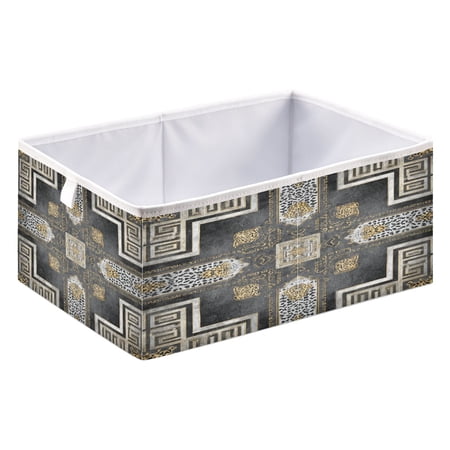 Fabric Storage Bins Foldable Cube For Home Organization Baskets An Elegant Greek Style Patterns