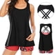 thumbnail image 1 of MKLEKYY Trajes De Baño Mujer Curvy Women Tankini Swimsuits For Women 3 Piece Bathing Suits Swim Tank Top With Boy Shorts And Bra Swimwear, 1 of 4